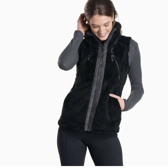 Kuhl Black Fleece Flight Vest size XL WOMEN'S - Picture 1 of 8